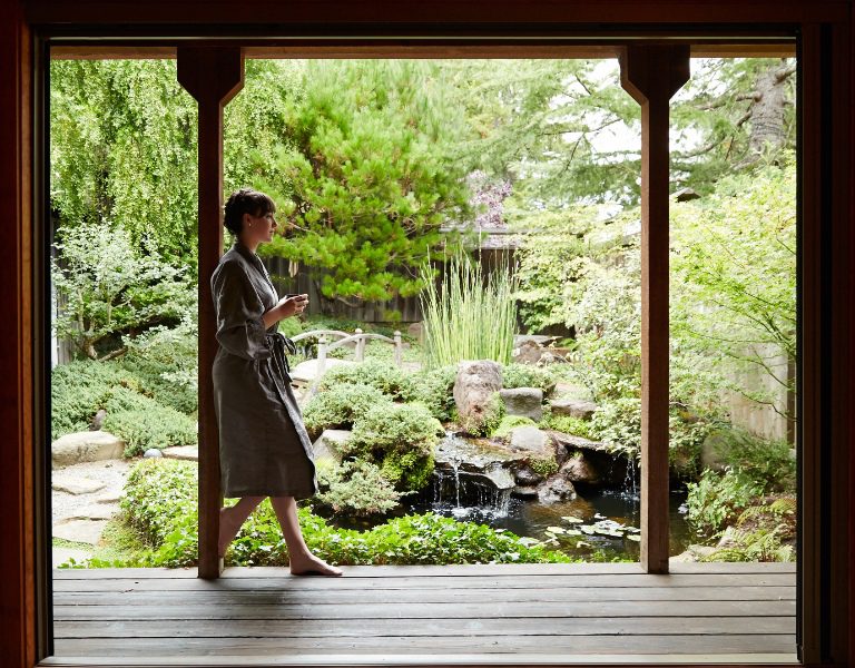 woman spends labor day weekend in sonoma at a local spa